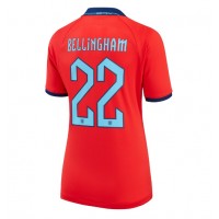 Koszulka piłkarska Anglia Jude Bellingham #22 Strój wyjazdowy dla kobiety MŚ 2022 tanio Krótki Rękaw